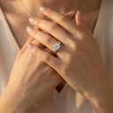 Round Moissanite Ring In Sterling