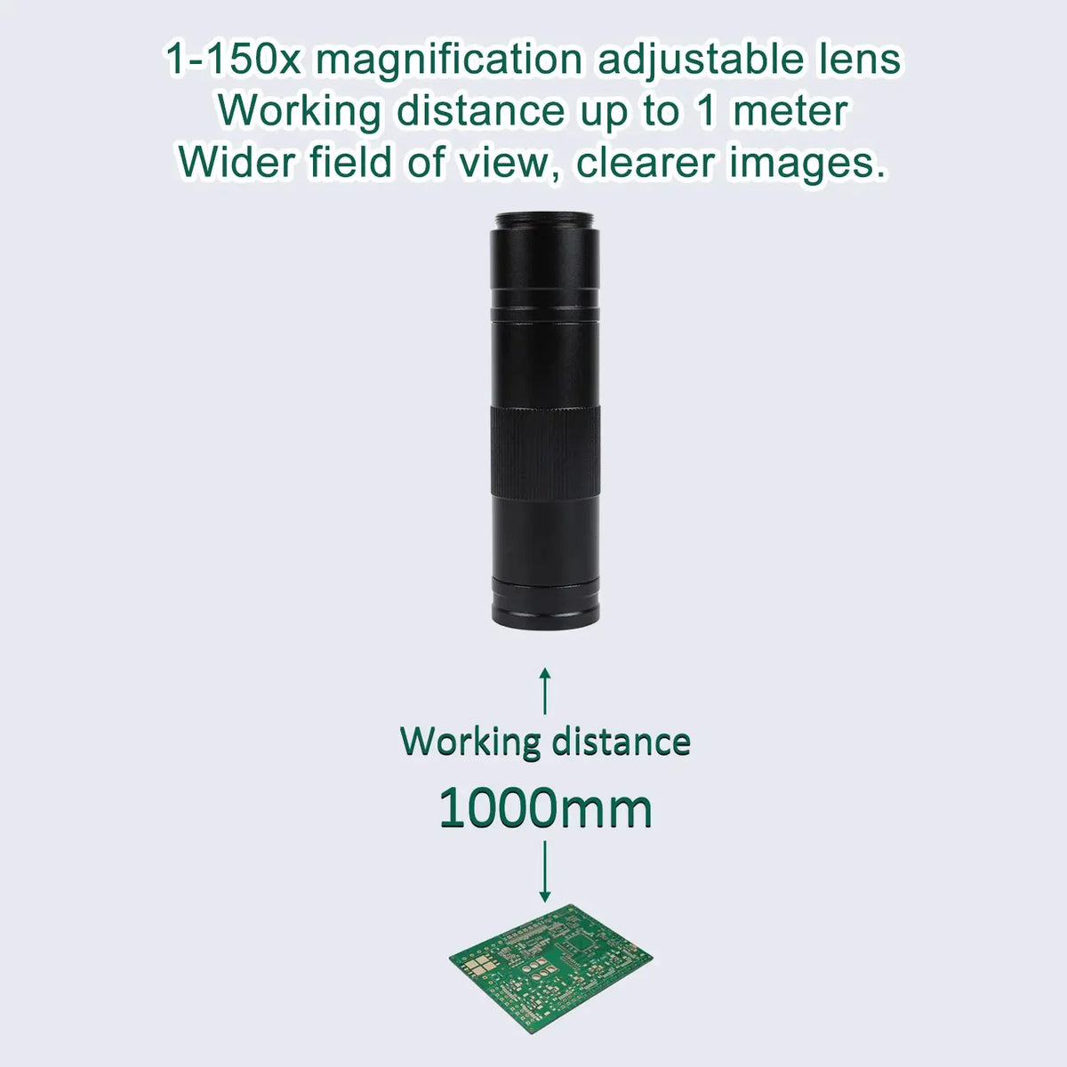 YIZHAN 48MP 4K Digital Electronic Microscope For Soldering HD 1080P HDMI Camera USB Software 1-150x Lens Upgrade Articulated Arm