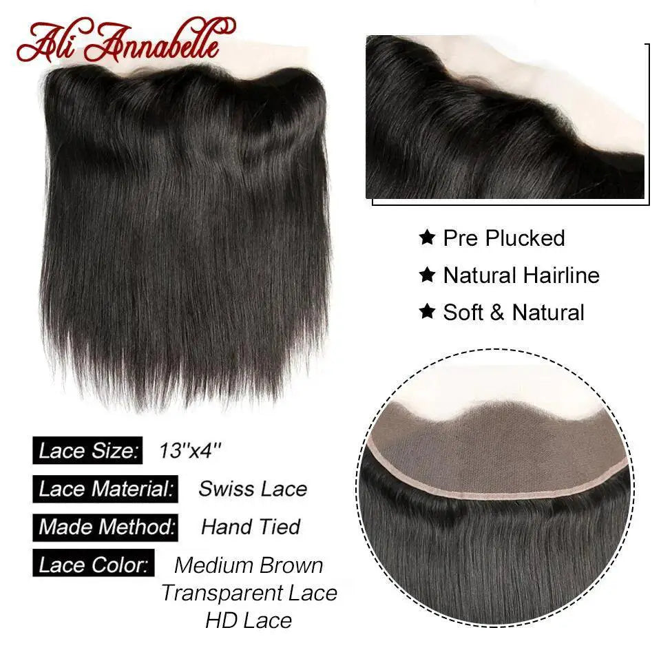 Premium Brazilian Hair Closure Lace Frontal for Natural Look