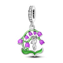 Silver Plated Dangle Charm Beads