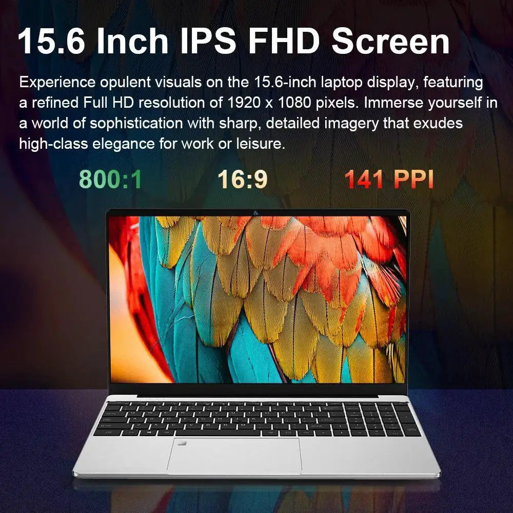 Ninkear N15 Air Laptop 15.6 Inch FHD IPS Intel N95 16GB SSD