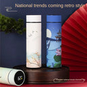 Chinese Style Vacuum Thermos Bottle 500ml Stainless Steel Keeps Drinks Hot