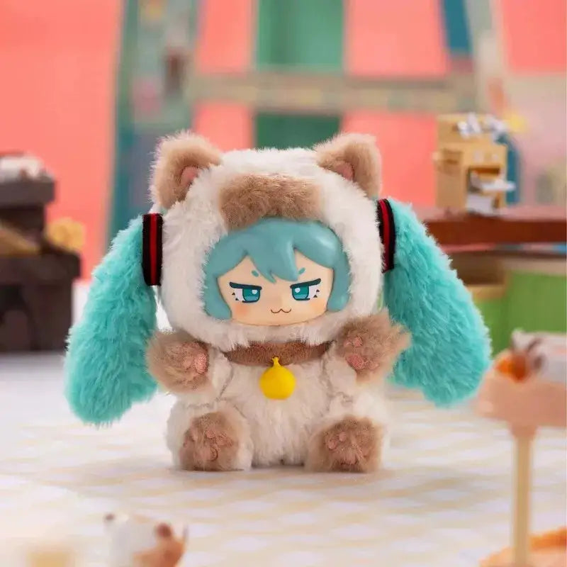 Genuine TOPTOY Hatsune Miku Milk Tea Cup Blind Box Soft Keychain Pendant Cute Anime Figure Bag Hanging Decor Collectible Gifts