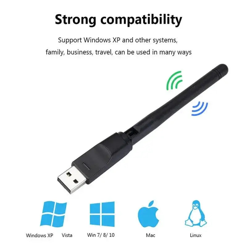 Enhanced Mini USB WiFi Adapter PC And Laptop Connectivity