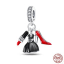 Sterling Silver Heels Lipstick Camera