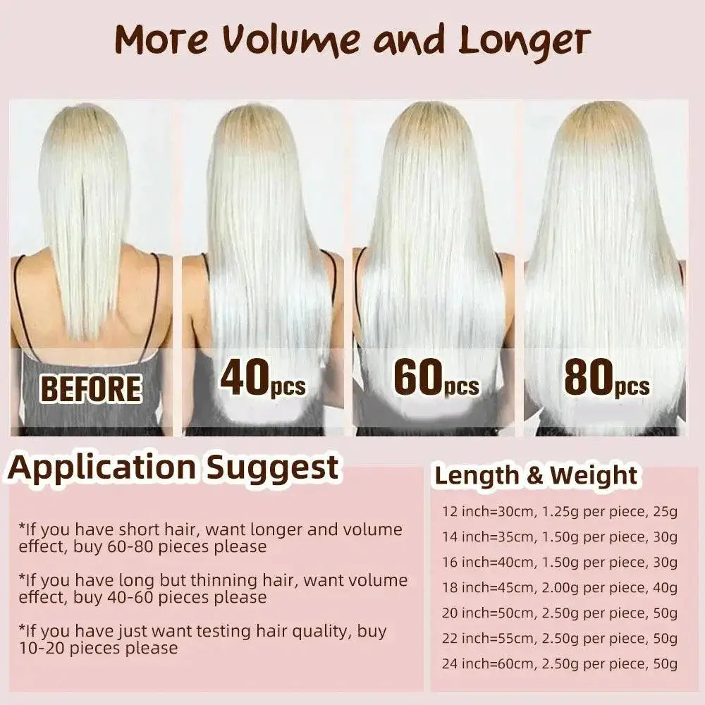 Isheeny Blonde Human Hair Tape In Extensions 12 to 24 Inches