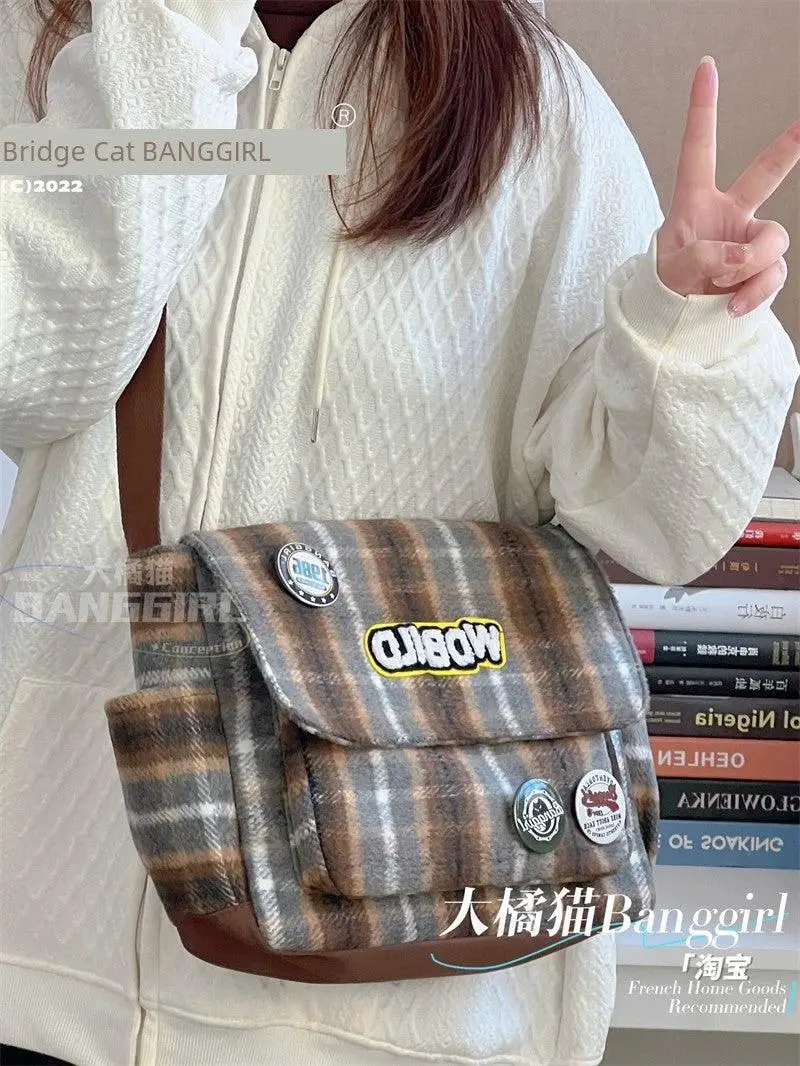 Middle Aged Shoulder Bag Japanese South Korean Fashion Style