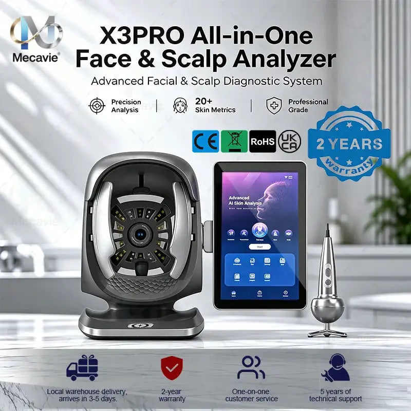 Professional AI Facial Skin Analyzer 15.6 Inch Touch Screen Scalp Tester Aging Prediction Skin Diagnostic Device for Beauty Salo