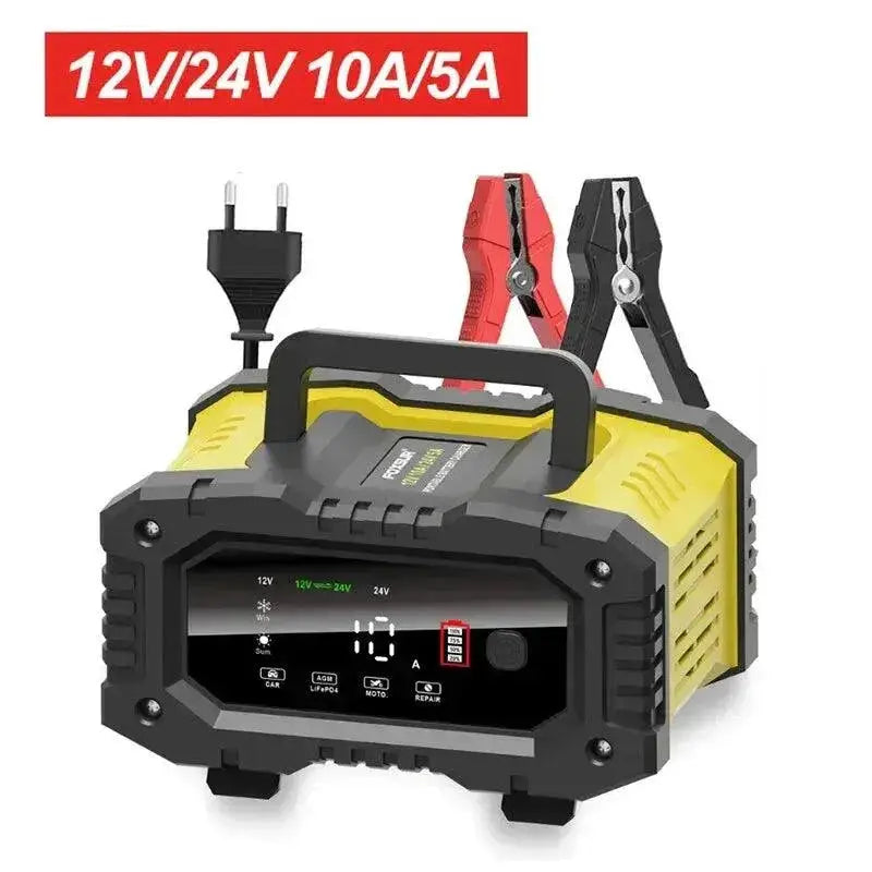Car Motorcycle Battery Charger Lithium AGM Lead Acid LiFePO4