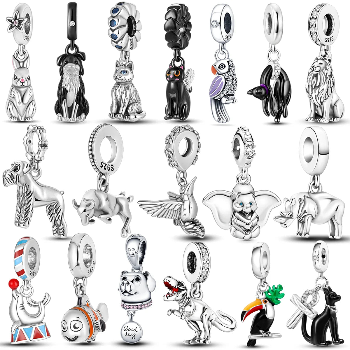 Animal Series Dangle Sterling Silver