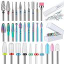 Ceramic Diamond Nail Bit Set for Salon-Quality Nails 30pc