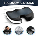 Memory Foam Gel Cool Seat Cushion Tailbone Pain Relief