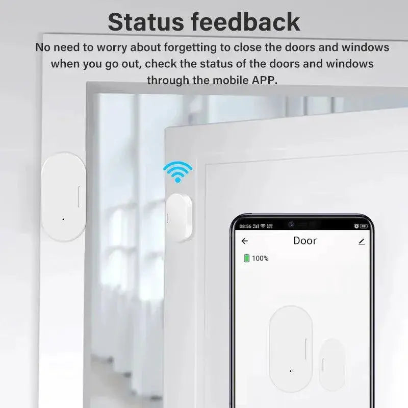 Zigbee Door Sensor For Home Security And Smart Home