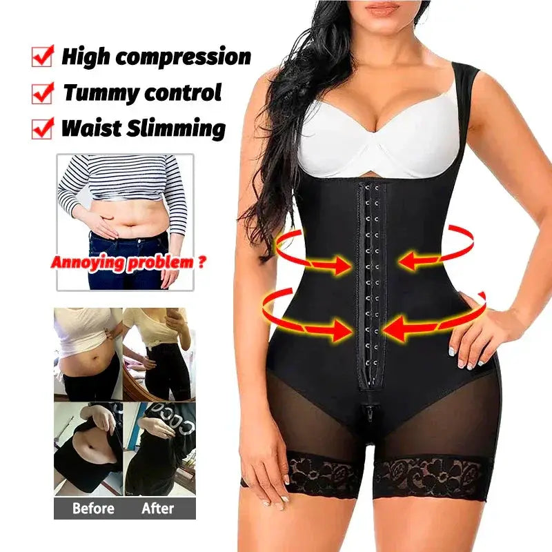 High Compression Fajas Colombianas Shaper for Tummy Control
