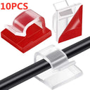 Adhesive Wire Organizer Cable Holder Cord Management Harness Clamp Clip For Home PC Power USB Cable Wiring Desktop Cord Manager