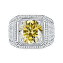 Moissanite Ring in Sterling Silver Prong NJLMP
