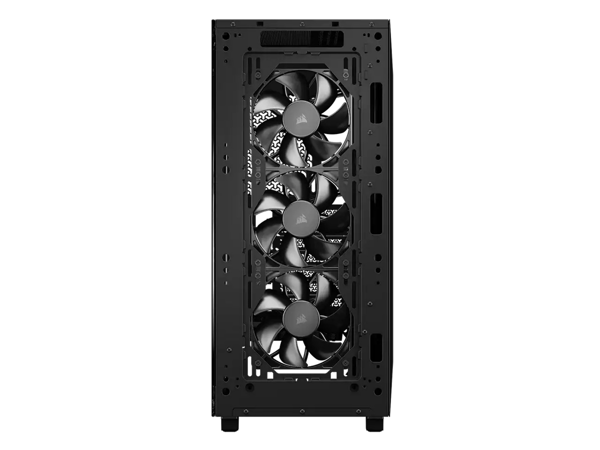 CORSAIR 3200D RS Mid-Tower PC Case - Supports a 360mm radiator - ASUS BTF, MSI Project Zero, and Gigabyte Project Stealth Compatible - Angled bottom fan mount f