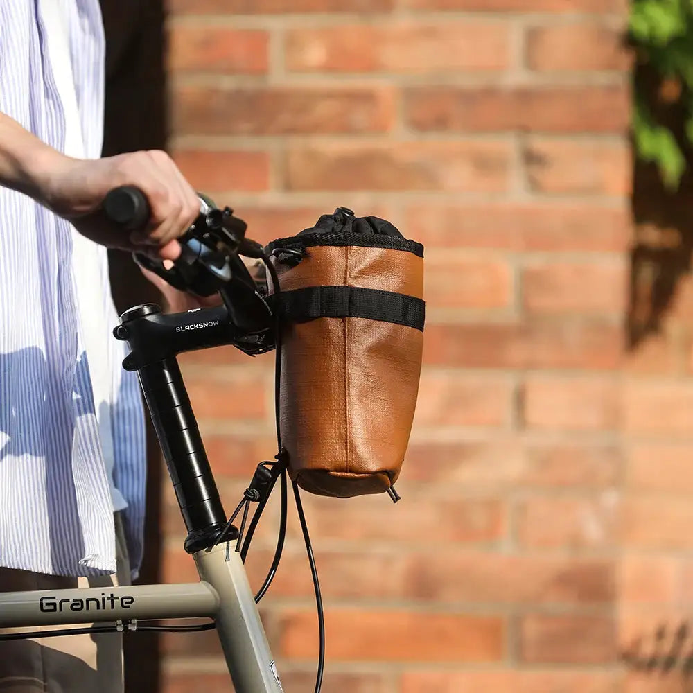 Rhinowalk Bicycle Water Bottle Morandi Color Front Bag 2.5L Bike Handlebar Bag Urban Riding Shoulder Bag Fit For Brompton