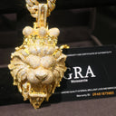 Iced Out Lion Head Crown