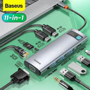 Baseus USB Type C HUB USB C to HDMI Compatible RJ45 SD Reader