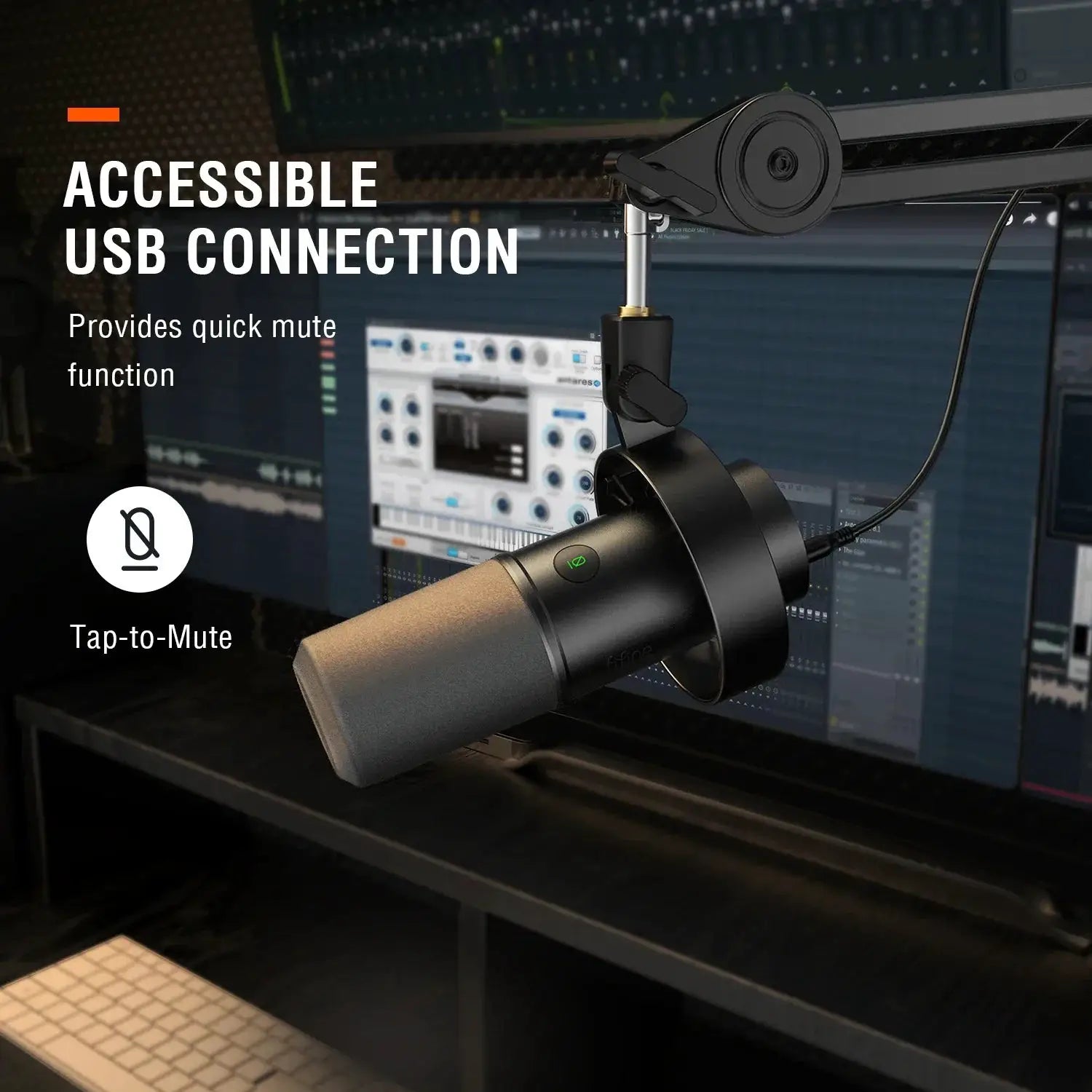 K688 Dynamic USB XLR Microphone For Home Studio Recording