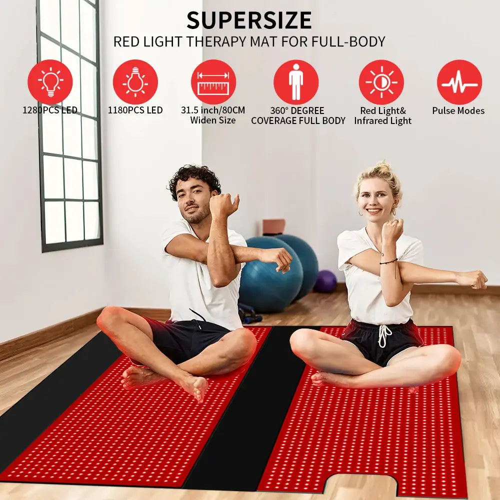71" Red Light Sleeping Bag Full Body Relax Led Red Light Blanket Whole Body Led Infrared Sleeping Bag Red Light Mat for Home Use
