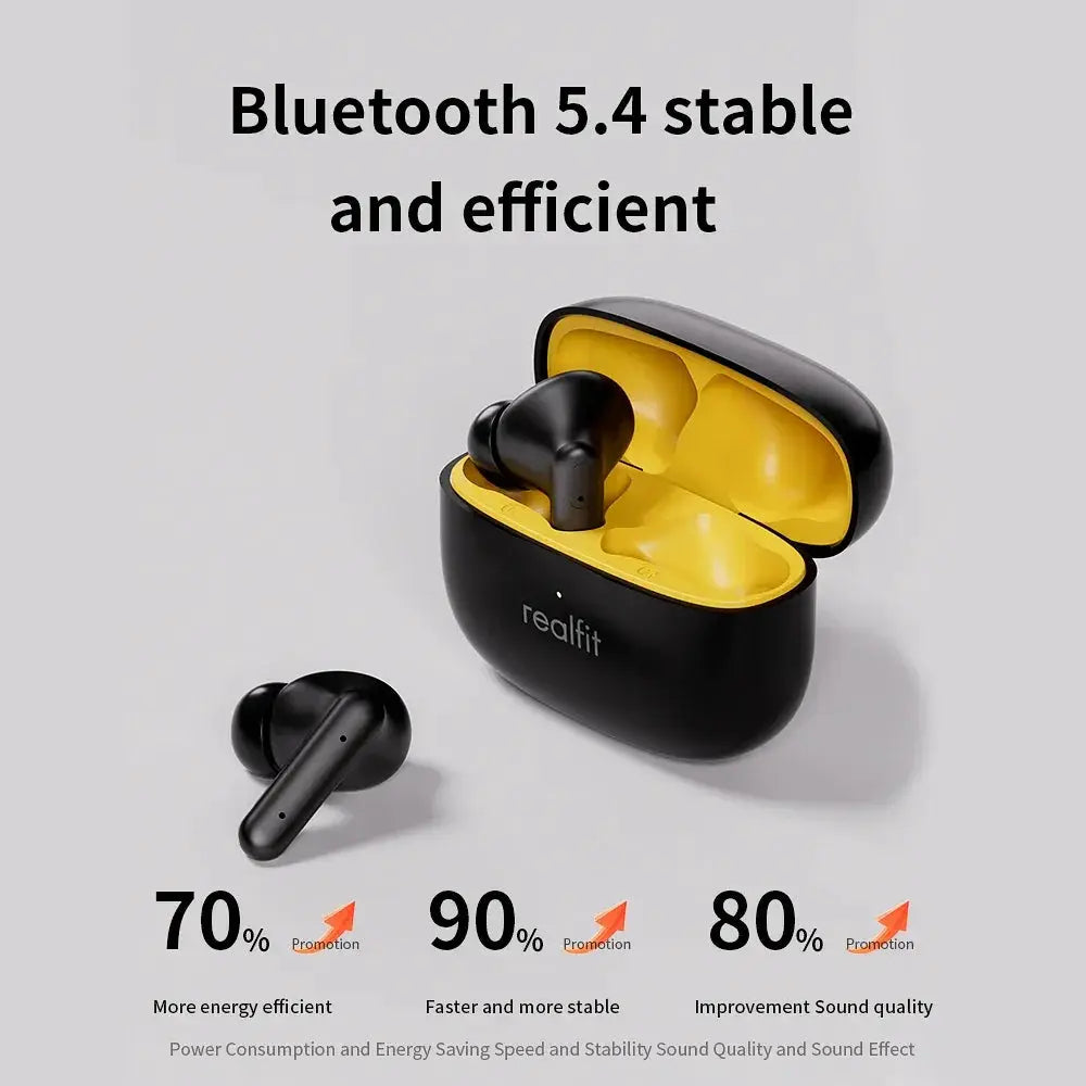 Realfit F3 ANC Bluetooth Earphones HIFI Stereo Bass