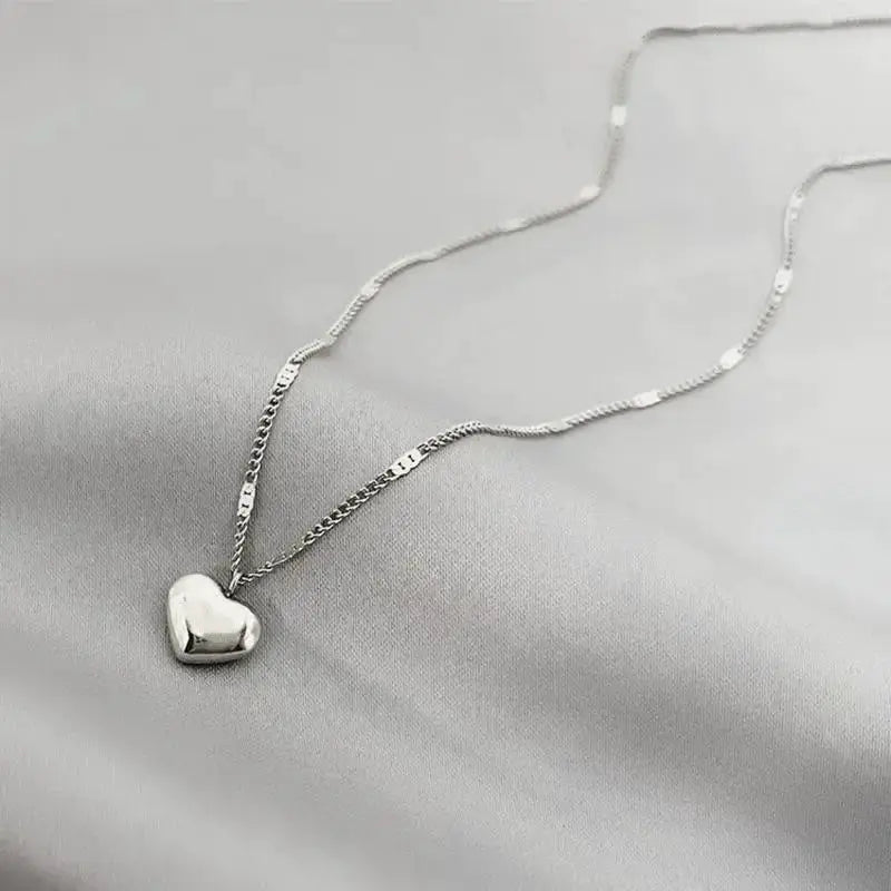 New Crossborder Couple Clavicle Chain Heart Necklace