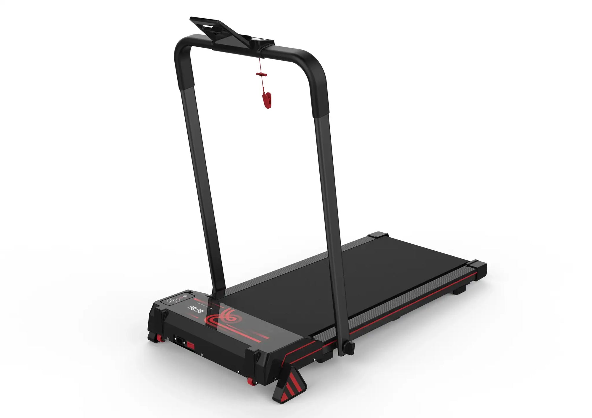 2-in-1 Foldable Under Desk Treadmill, Portable Mini Walking Pad with LED Display, Compact Electric Running Machine for Homepromo