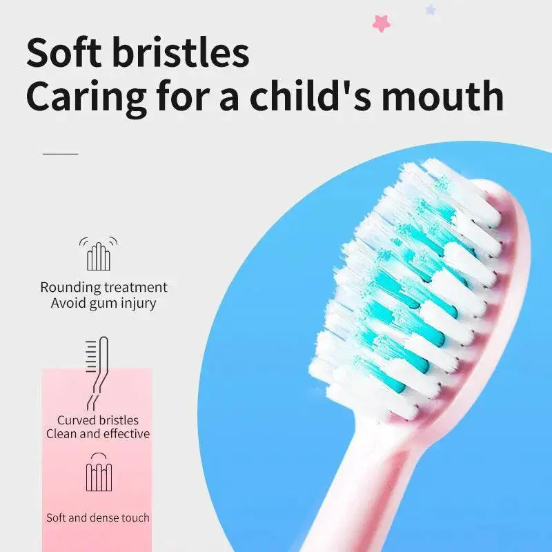 Vibrant Kids Electric Toothbrush Cleaning Rechargeable