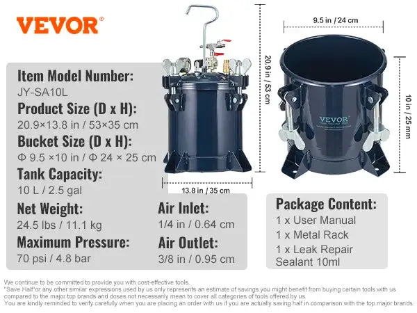 Spray Paint Pressure Pot Tank — product image 7