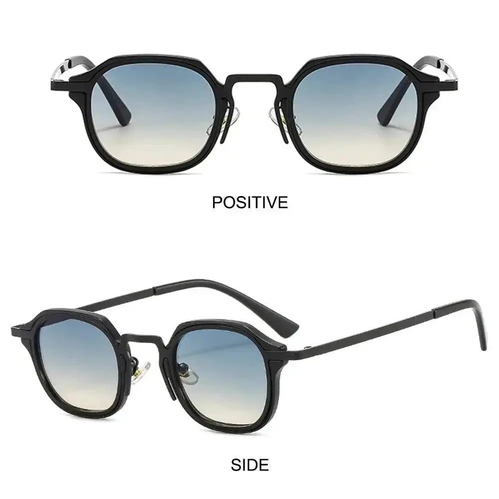Retro UV400 Small Square Sunglasses With Metal Frame Fashion