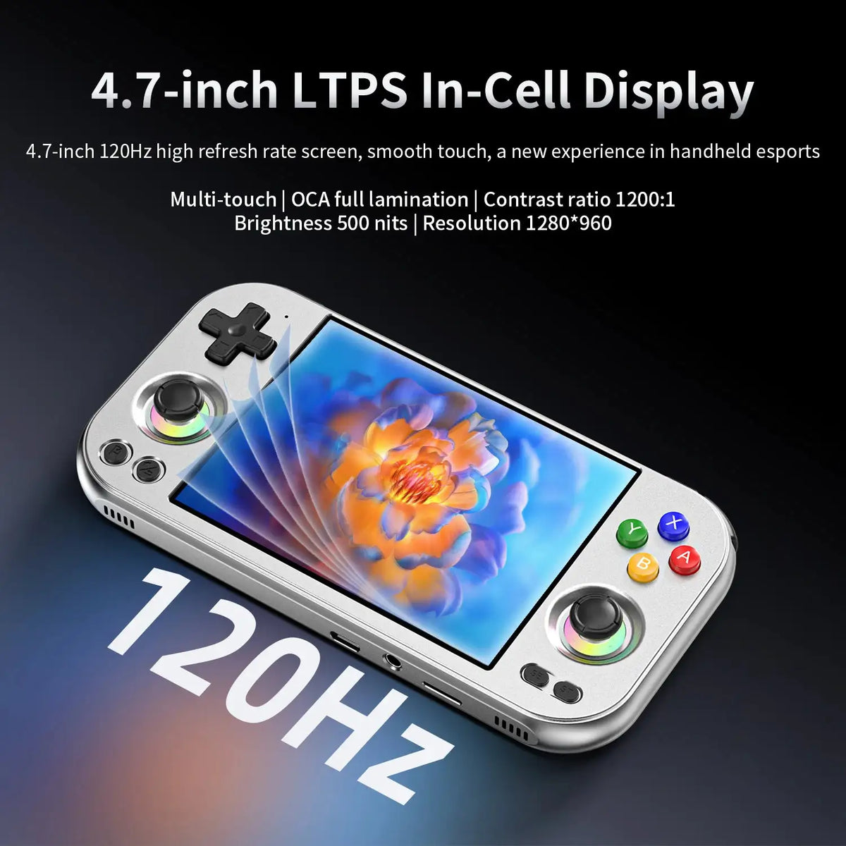 Anbernic RG 477M Handheld Game Console 4.7" LTPS In-Cell Multi-touch Screen Android WIFI Video Gaming Player Al Assistant RG477M