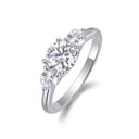 Three Stone Moissanite Ring