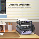 Yikola Acrylic Desktop Organizer 3 Tier Stand with Mouse Rack