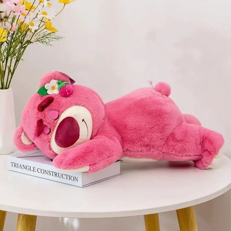 New 30cm Story Lotso Cute Bear Strawberry Sofa Plush Pillow Stuffed Toys Children Girls Friends Festivals Birthday Gift