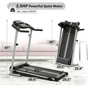 Foldable Incline Walking Pad Treadmill 3 HP Quiet Cardio Machine