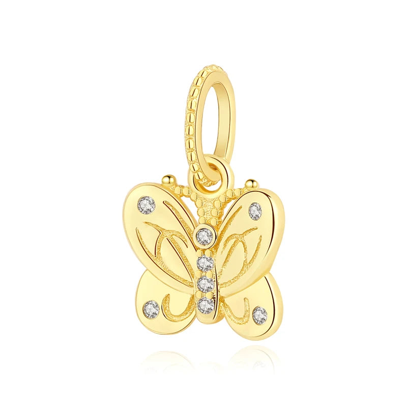 Sterling Silver Charm Firefly Butterfly