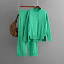 Warm Knitwear Set for Women Office Wear
