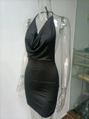 Y2K Halter Backless Mini Dress for Women