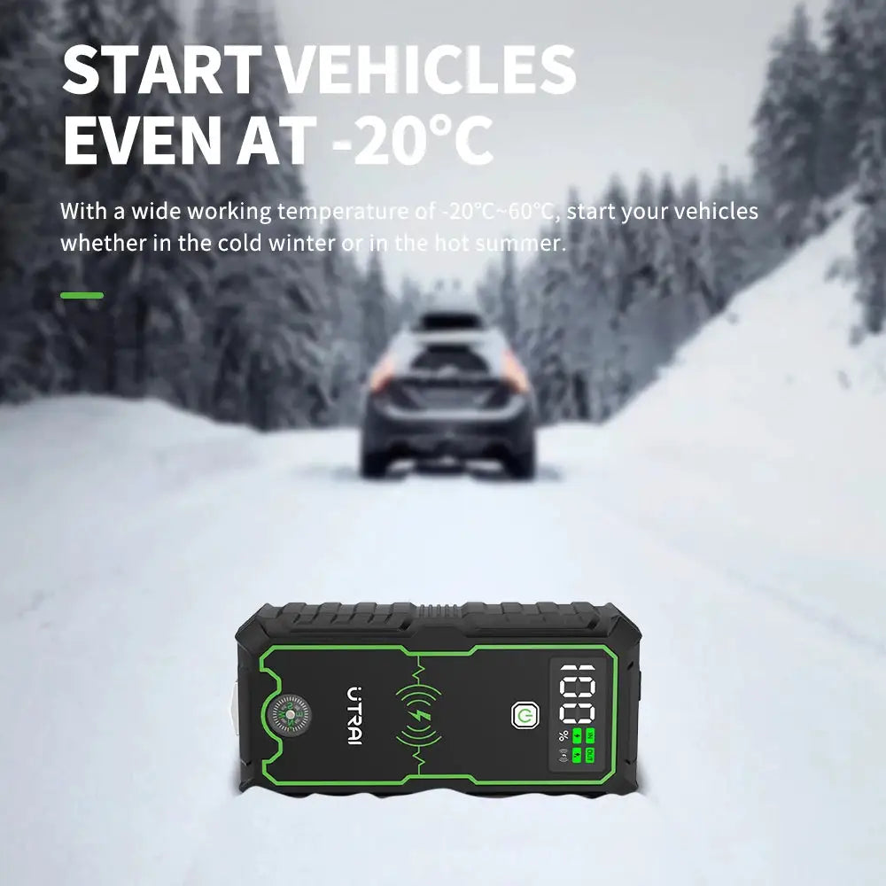 UTRAI Power Bank 4000A Jump Starter Portable Charger Car Booster 12V Auto Starting Device Emergency Car Battery Starter