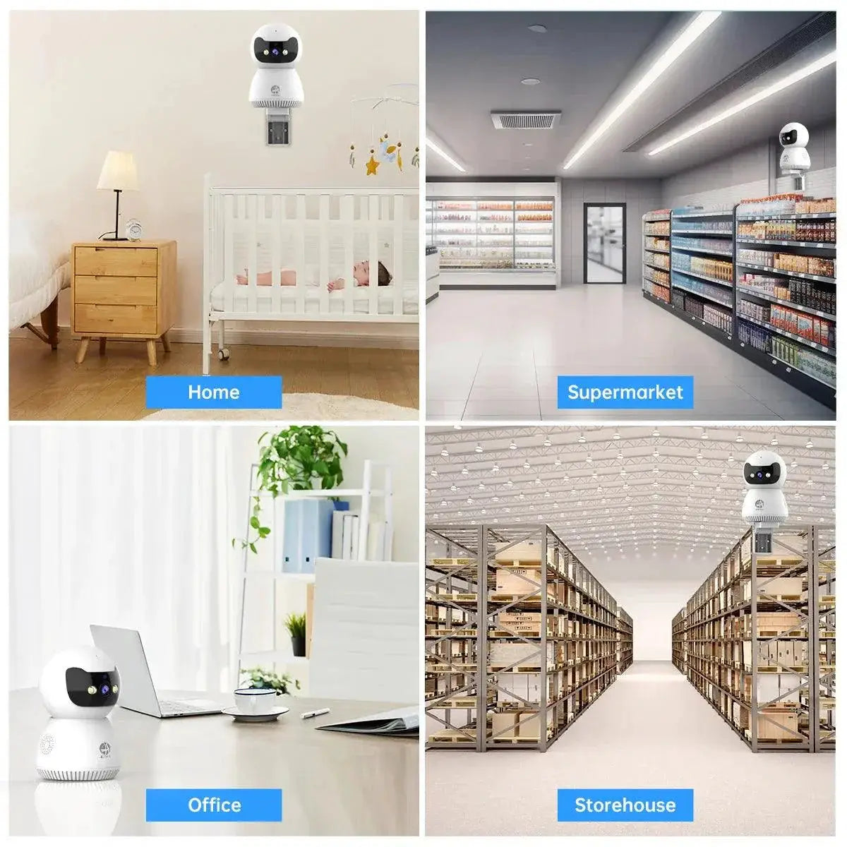 Smart Home Security Camera With AI Tracking And Color Vision