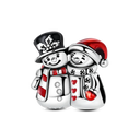 Merry Christmas Charm Bead Sterling
