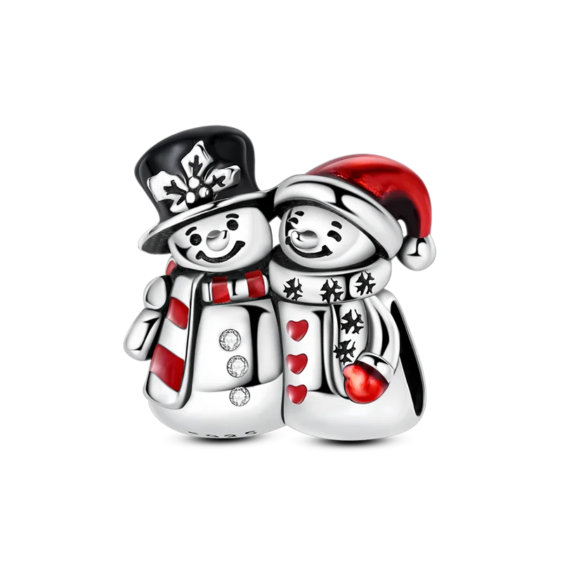 Merry Christmas Charm Bead Sterling