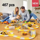 Electric Track Car Set For Kids Play