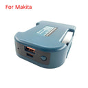 Portable USB Charger Adapter for Makita Milwaukee Batteries