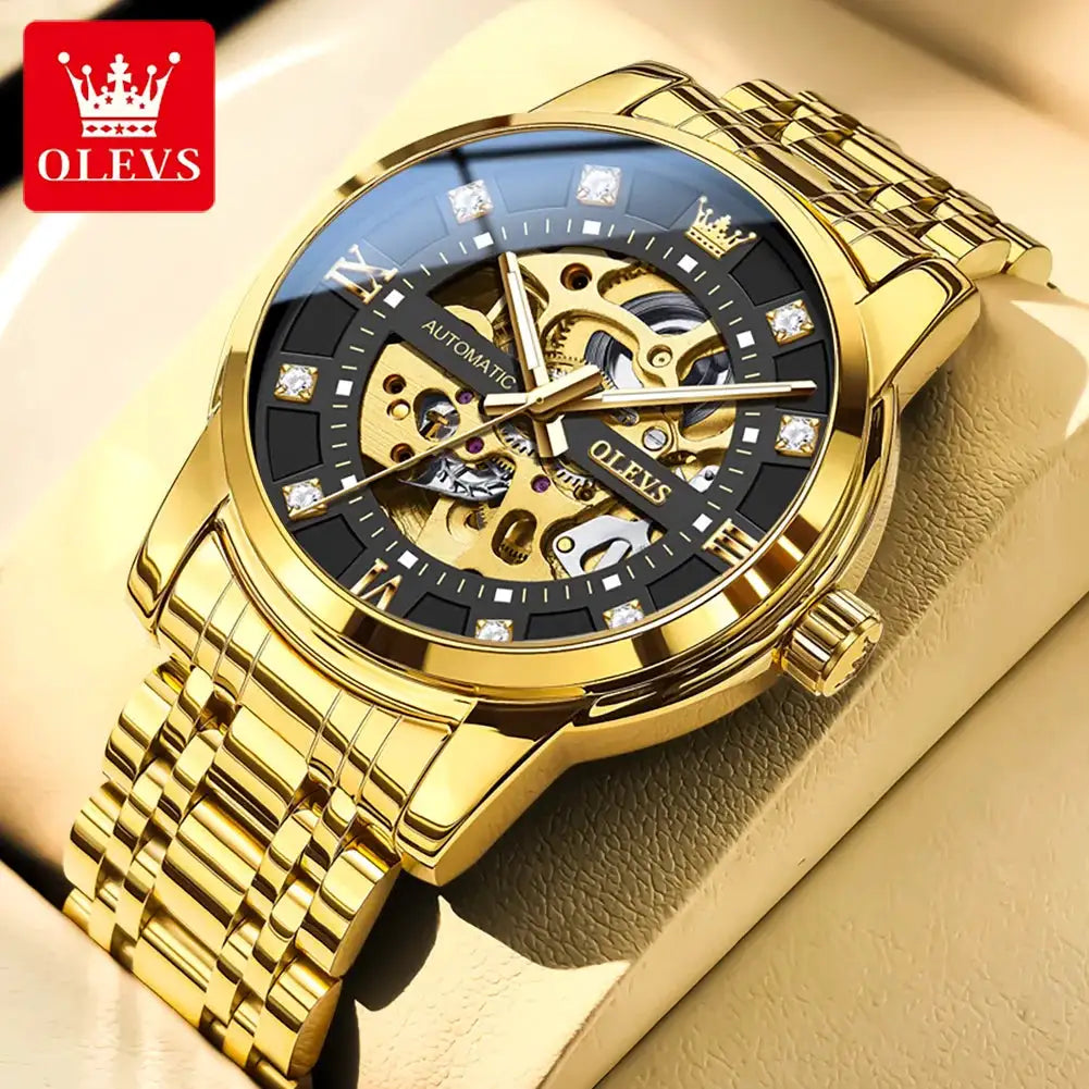Olevs Men Skeleton Mechanical Watch — product image 14