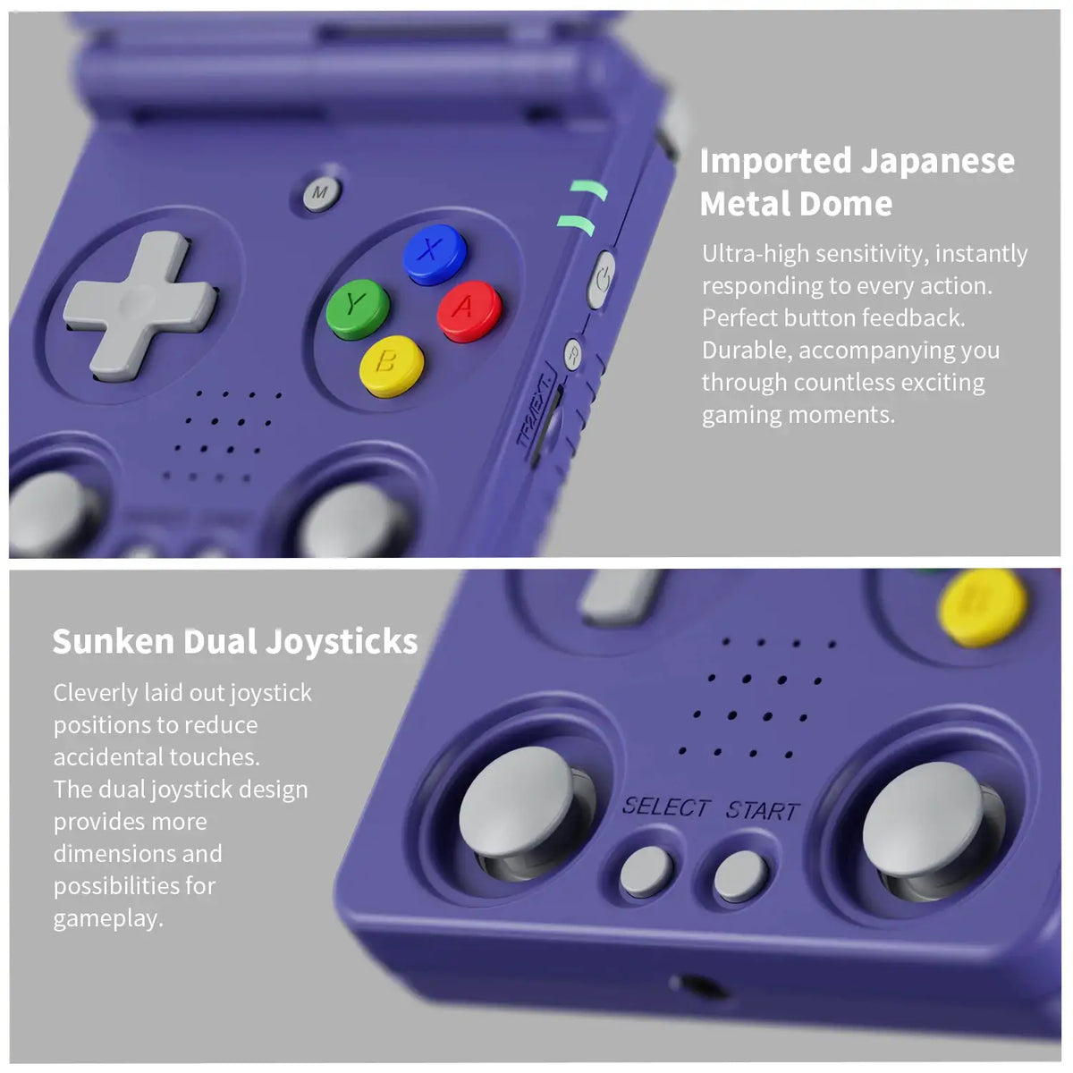 Anbernic RG34XXSP Flip Retro Handheld Game Console 3.4'' IPS 720*480 Screen Linux 64-bit 3300mAh Portable Games Player Supports Wifi Bluetooth HDMI connection to TV Streaming RG 34XXSP