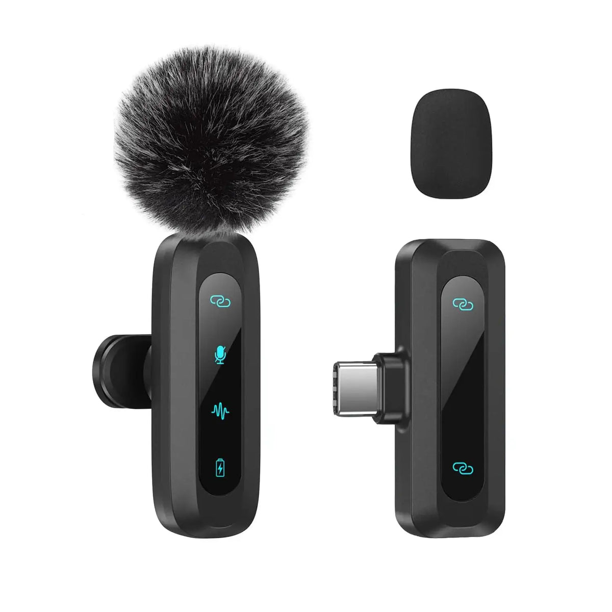 Lavalier Microphone, Compact and Durable, Long Battery Life, Type-C, Used for Video Production, Live Streaming, Interview