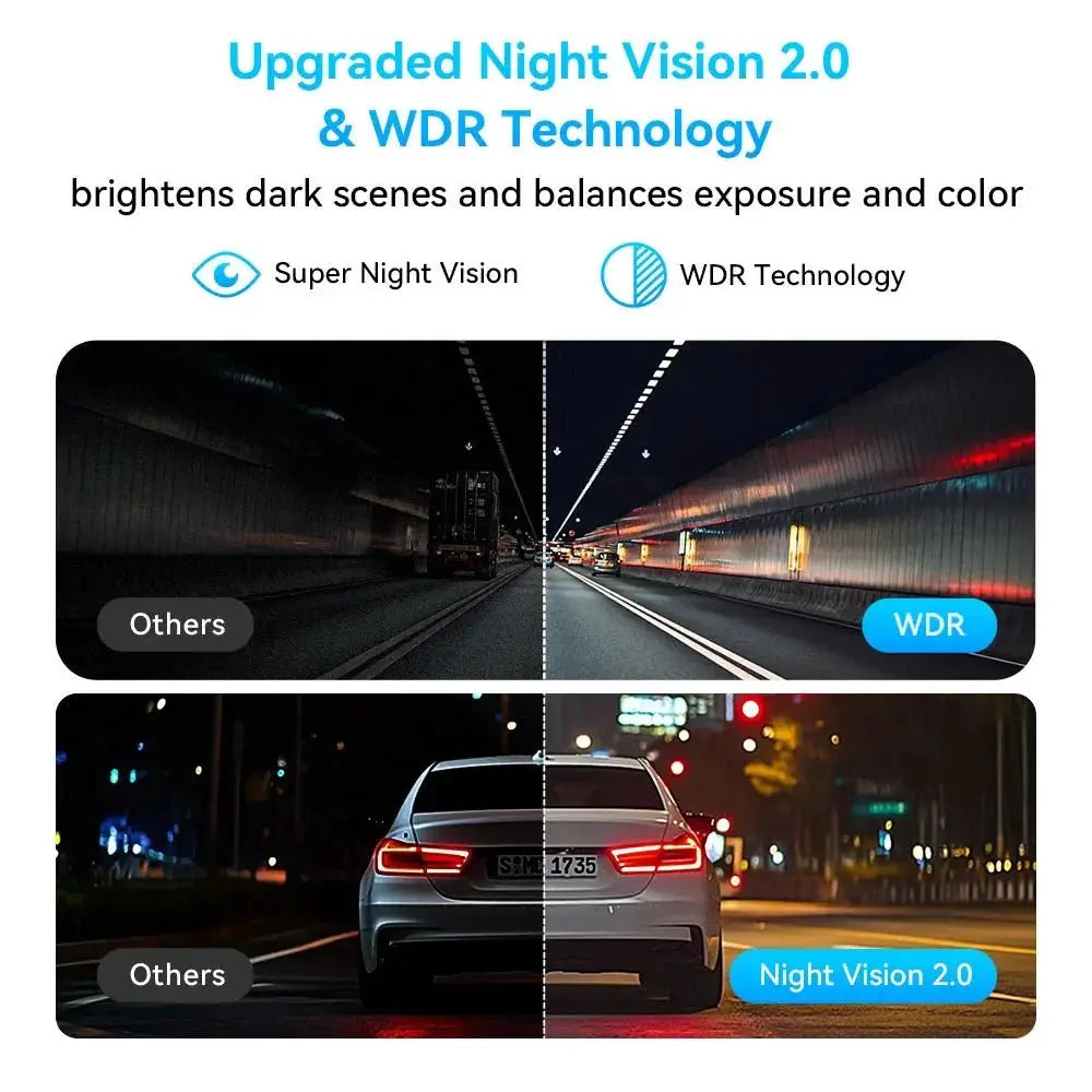DDPAI Mini Pro 2K Dash Cam With WiFi Night Vision Voice Control Parking Monitor - stepyours.com